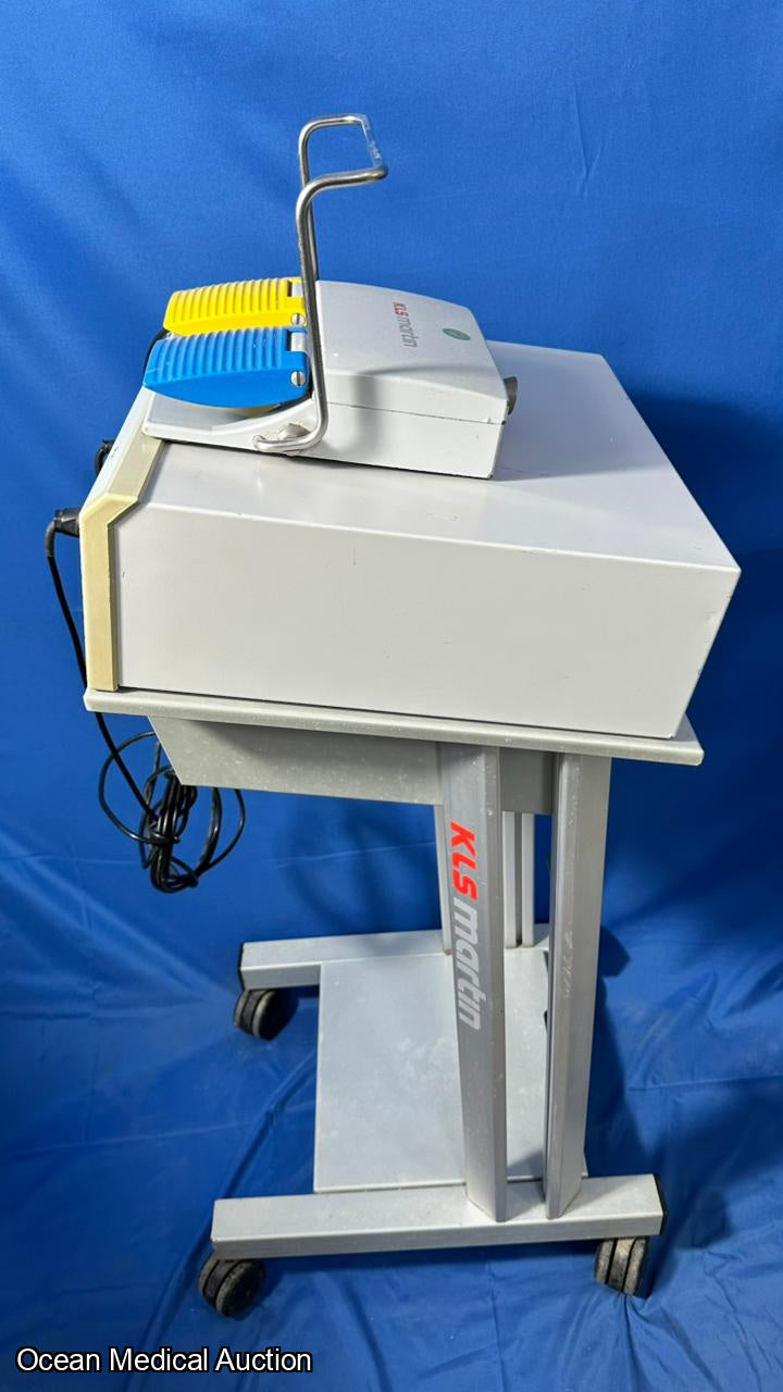 KLS Martin ME 411 Electrosurgical unit with foot switch.