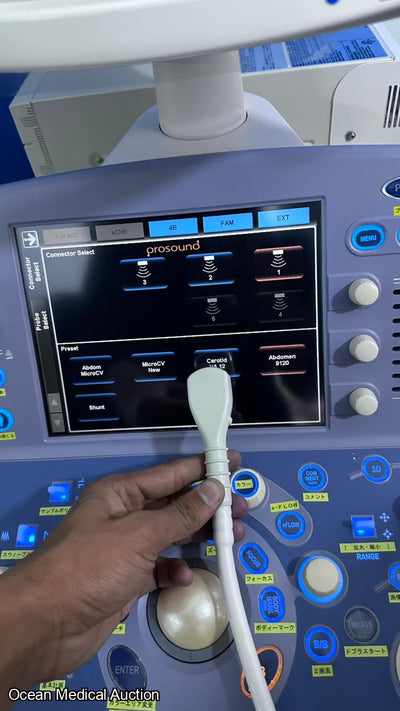 Hitachi Aloka alpha 7 ultrasound with convex,linear and cardiac probe