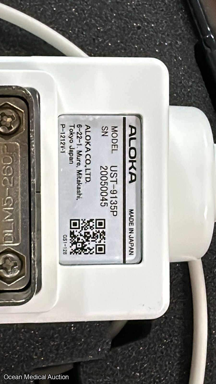 Aloka Ust 9135p curved (convex) array ultrasound transducer / probe.SN.20050045