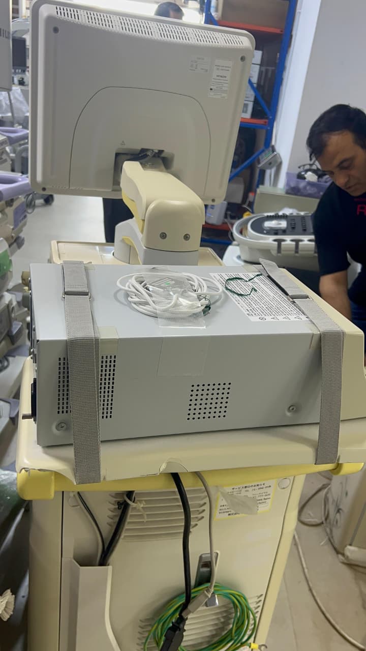 Hitachi Hi Vision preirus ultrasound convex and linear probe