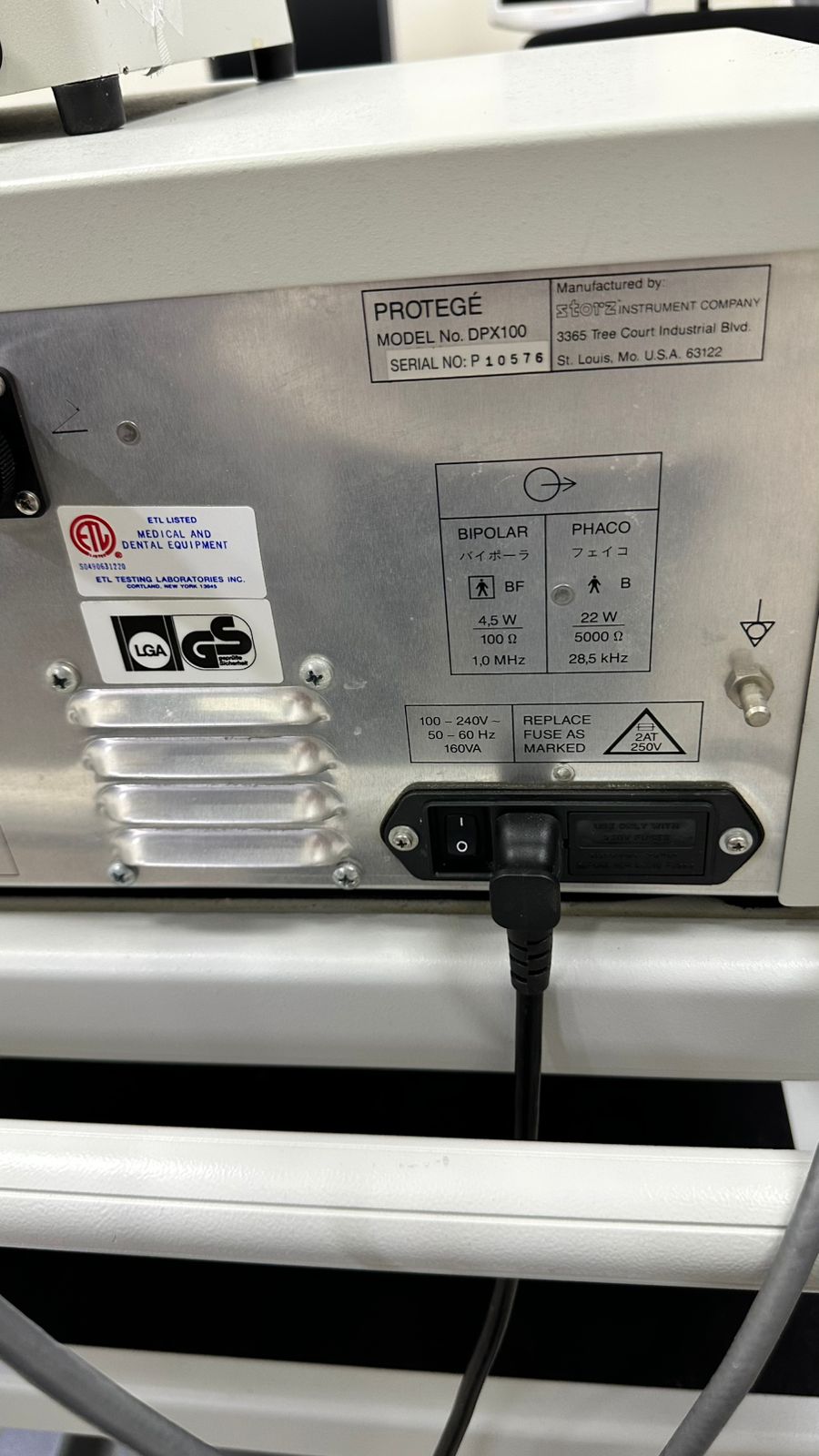 Storz protege phacoemulsifier