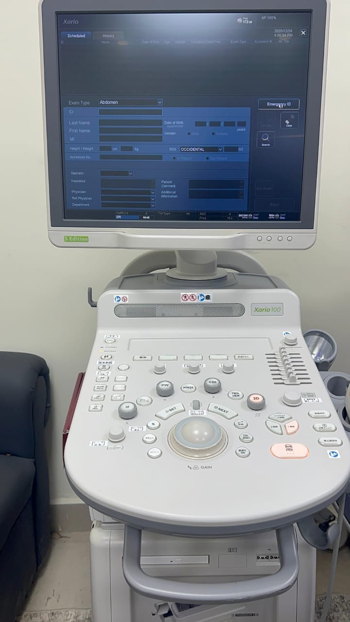 Toshiba xario 100 s edition with linear probe