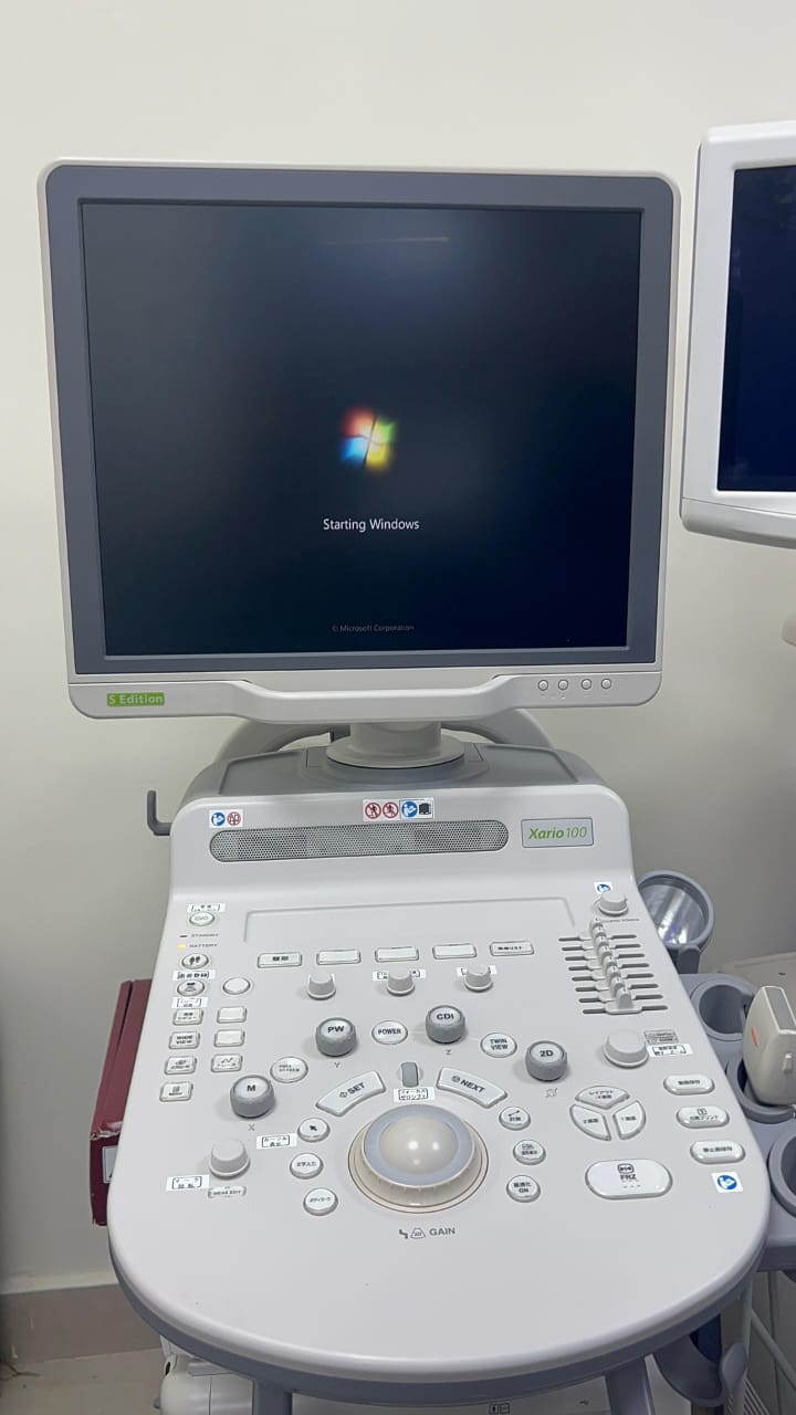 Toshiba xario 100 s edition with linear probe