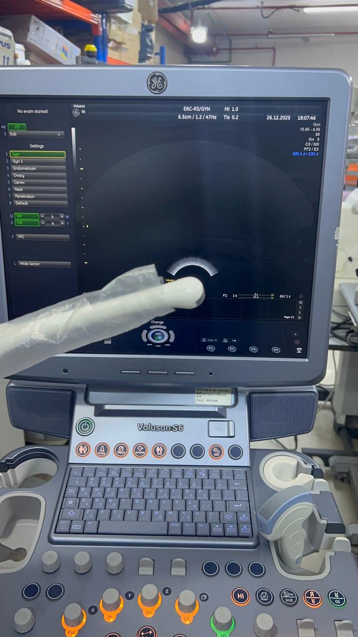 GE Voluson S6 with convex and TVS probe Year 2013