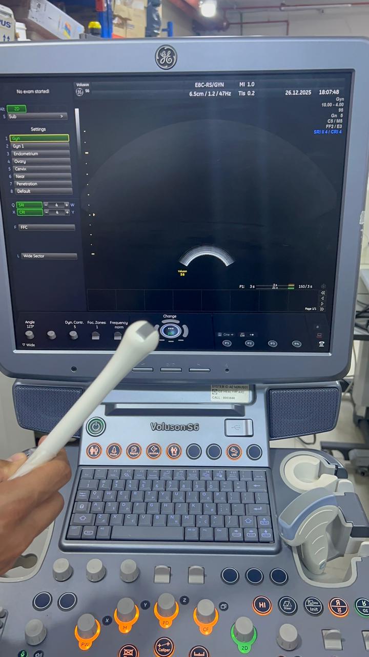 GE Voluson S6 with convex and TVS probe Year 2013