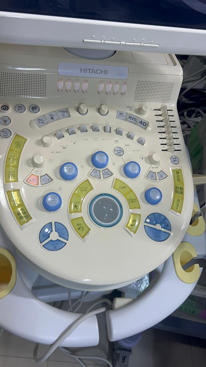 Hitachi Hi Vision preirus ultrasound convex and linear probe