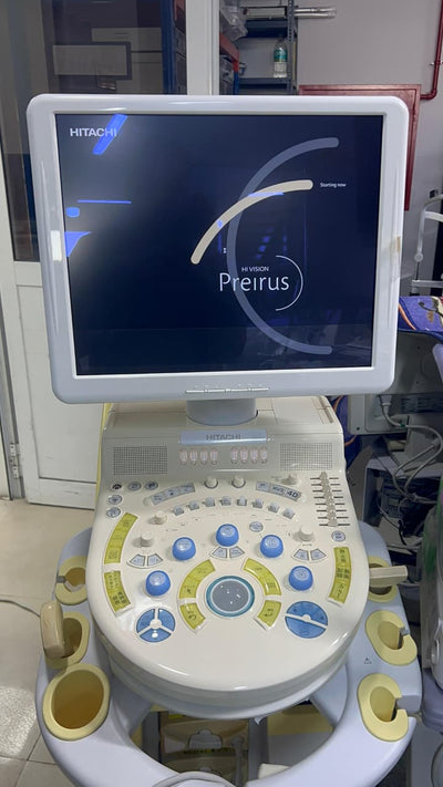 Hitachi Hi Vision preirus ultrasound convex and linear probe