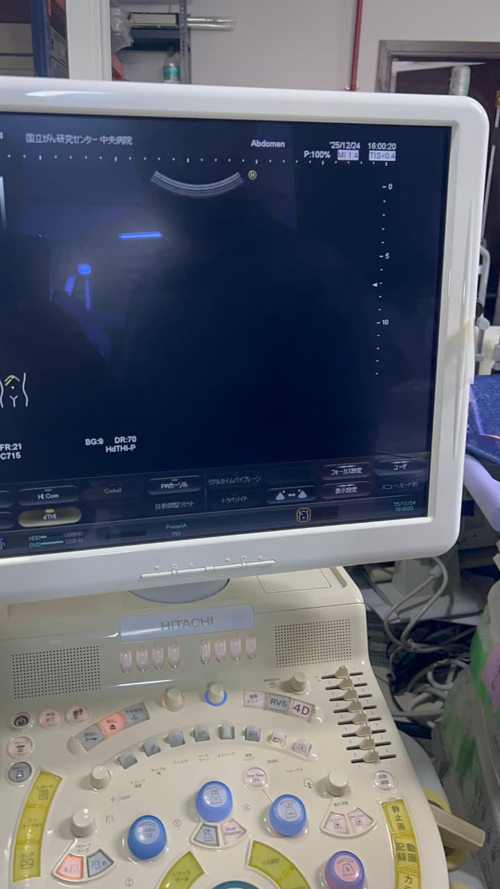 Hitachi Hi Vision preirus ultrasound convex and linear probe