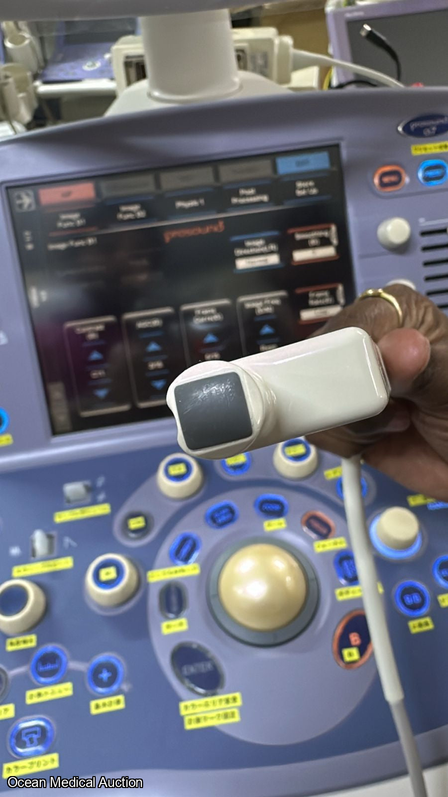 Aloka ust 52114P ntraoperative / phased-array ultrasound transducer (probe) SN.200D3785